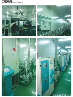 Plastic Material Processing Central Dehumidifying Drying Granulating Recycling Conveying System OMCS