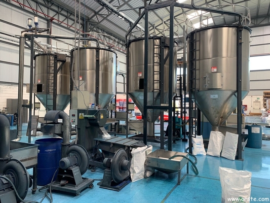 Plastic Granule Vertical Mixer Blender Mixing Machine made of SUS Steel for plastic products production OVM-5000